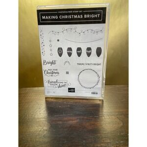 Stampin‎ Up! Making Christmas Bright Photopolymer Stamp Set Holiday Crafting